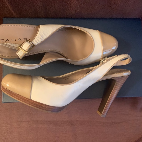 TAHARI Cream/Biege Dress Shoes - Picture 3 of 6